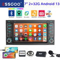 2+32G Android 13 CarPlay Autoradio DAB+ GPS FM BT RDS Für VW T5 Multivan Touareg