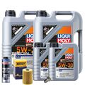 Motoröl 5W30 LIQUI MOLY 12L+HENGST Ölfilter+Spülung+Ölablassschraube