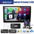 DAB+ Doppel DIN Android 13 64G Carplay Autoradio GPS NAVI WiFi Bluetooth Kamera