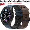 Für Garmin Fenix 7 7S 7X 6 6S 6X Epix Pro 5S 5X Quick Fit Leder Silikon Armband