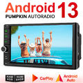 Pumpkin Android 13 Autoradio 2 DIN GPS Navi 4GB 64GB Carplay WiFi DAB+ Bluetooth