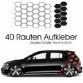 Rautenmuster Auto Aufkleber Set Dekor Waben Car Tattoo Karosserie MINT