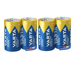 4 x Varta Longlife Power Baby C / LR14 1,5 V