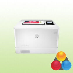 HP Color LaserJet Pro M454dn Farblaserdrucker Toner Sw NEU 641 Blatt gedruckt