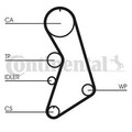 CONTINENTAL CTAM (CT909WP3) Wasserpumpe+Zahnriemensatz für AUDI VW