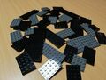 LEGO Konvolut Platten Dunkelgrau und Schwarz