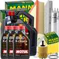 MANN INSPEKTIONSKIT+1x5+3x1L MOTUL 8100 5W30 ÖL passend für VW T5 BUS 1.9+2.5TDI