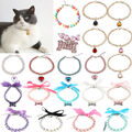 Haustier Hund Perlen Halskette Halsband Strass Katze Welpe Schmuck Zubehör C8