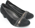 Gabor Damen Comfort Ballerinas Slipper Pumps Leder schwarz Gr.39,5 Uk.6,5 H  G26