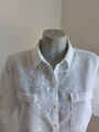 Brax Bluse 100% Leinen weiss Gr.42