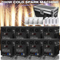 8x 750W Cold Spark Machine mit Flight Case DMX Sparkular Funkenmaschine DJ Bar