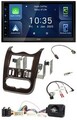 JVC DAB Bluetooth Lenkrad USB 2DIN Autoradio für Dacia ab 12 dunkelbraun