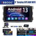 DAB+ 32G Für Mercedes Smart Fortwo 451 05-10 Android13 Carplay Autoradio GPS KAM