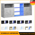 TV Schrank mit LED-Leuchten 120x30x50cm Lowboard HiFi mehrere Auswahl vidaXL