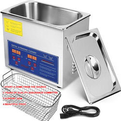 Ultraschallreiniger Schmuck Digital Reinigung ultrasonic cleaner Edelstahl+ Korb