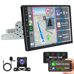 64GB Single 1DIN 10.1" Autoradio Android 13 Apple Carplay GPS NAVI WIFI + Kamera