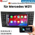 Android 12 Wireless Carplay GPS NAVI Für Mercedes Benz E-Klasse W211 7”Autoradio