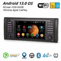 4+64GB 8 Kern Android 13 DAB+ Autoradio Navi Carplay USB DSP Wifi BMW 5er E39 M5