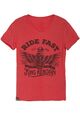 King Kerosin Herren Men Shirt T-Shirt Ride Fast V-Neck Red