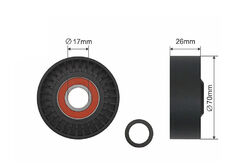 NTY Spannrolle, Keilrippenriemen passend für BMW 3er 5er 7er X3 X5 Z3 Z4