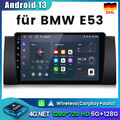 9" Für BMW 5er E39 X5 E53 E38 Android13 Autoradio Carplay GPS NAVI WIFI RDS 128G