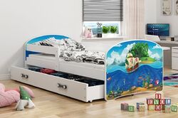 Kinderbett 160x80 Juniorbett Bett Kinderzimmer Spielbett Jugendbett Piraten