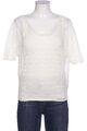 Comma T-Shirt Damen Shirt Kurzärmliges Oberteil Gr. EU 36 Crème Weiß #l1odfne