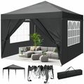 Anti-UV Pavillon 3x3/6m  Gartenpavillon Wasserdicht & UV-Schutz für Party Garten