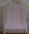 P'ETER HAHN Pullover ohne Arm Feinstrick creme Gr.40/42 M-L NEU OVP 69,99 €