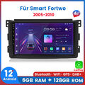 6+128G Android12 Autoradio Stereo Für Smart Fortwo 2005-2010 GPS Navi BT Carplay