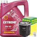 MANN ÖLFILTER + 5 LITER MANNOL EXTREME 5W-40 API SN CF ACEA A3 B4 502 505.00