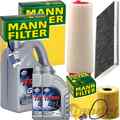 MANN INSPEKTIONSPAKET+7L FUCHS TITAN 5W-30 MOTORÖL passend für 3.0d BMW X5 E53