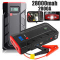 Auto KFZ Starthilfe Jump Starter 28000mAh 2000A Ladegerät Booster Powerbank DE