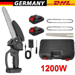 8 Zoll Mini Akku Kettensäge Bürstenloser Handkettensäge + 2 Akku Für Makita