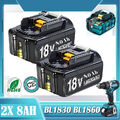 2x 18V/8,0Ah für Makita Akku BL1860B 197422 194204 BL1850 BL1830 Ersatzbatterie