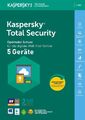 Kaspersky Total Security 2024 5 PC 1 Jahr VOLLVERSION / Upgrade 2023 DE-Lizenz