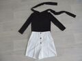 3 Tlg Set Damen,Mädchen Zara Weiß gr.XS und Tally Weijl Schwarz gr.32