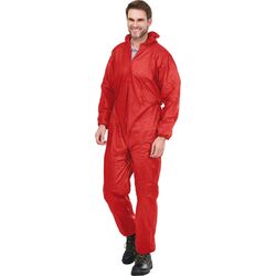 Overall Maleranzug Einweganzug Schutzbekleidung Schutzanzug Rot Gr. M - XXXL