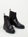 Hugo Boss Damen Stiefeletten Chelsea Boots Leder Schwarz Gr. 38 Neu&Box