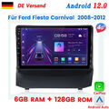 6+128GB Android12 Autoradio GPS Navi WIFI DAB+ Für Ford Fiesta 2008-2012 Carplay