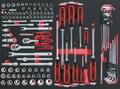 KS TOOLS 1/4"+3/8" SCS Steckschlüssel-Satz, 118-tlg in 1/1 Systemeinlage
