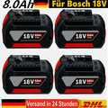 4X 8Ah Original Akku für Bosch 18V Professional GBA GSR BAT618 BAT609 BAT620 8Ah