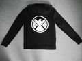 Jacke mit Kapuze Marvel Agent of Shield Hoodie schwarz Gr. XS (152/158) 