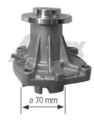 Wasserpumpe 1651 AIRTEX für FORD ROVER ALFA ROMEO CHRYSLER DODGE JEEP OPEL