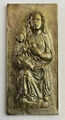 Maria mit Jesuskind. Metall-Relief: 5,4x11,8 cm. Papst Benedikt XVI. Mariazell.