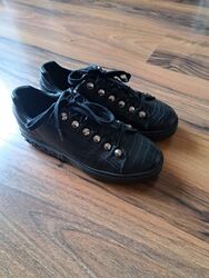 Guess Sneaker Plateau Gr. 41 schwarz Kroko Strass