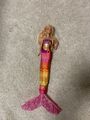 Barbie Puppe,Meerjungfr.,blond/pink/orange,abnehmb.Flosse, mit Surfbrett,wie neu