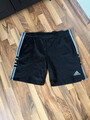 Adidas Vintage Retro Herren Shorts / schwarz-blau / Gr. L