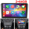 2+64GB Für Audi A3 S3 RS3 8P 8V 9" Carplay Android 13 Autoradio GPS RDS Navi BT