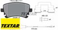 TEXTAR 2332602 Bremsbelagsatz für Scheibenbremse Bremsbelagsatz für VW 